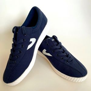 Tretorn Nylite Plus Canvas shoes. Men’s size 8. Navy Blue. New, never worn.